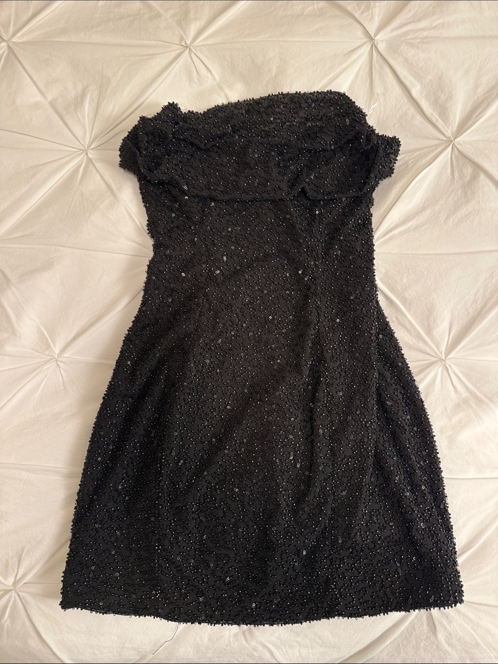 Oh Polly Sequin Black Mini Dress